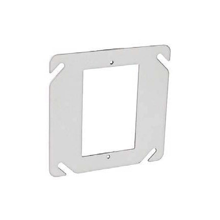 Southwire Device Ring, 1 Gang, Stainless Steel, Square Box Type 52C62A-SS